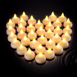 DRYPHON TC1 Smokeless Decorative Wax Tealight Candles Combo (Multicolor)- Set of 12