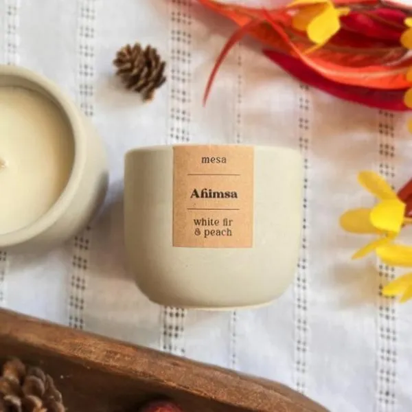 Ahimsa Concrete Soy Candle