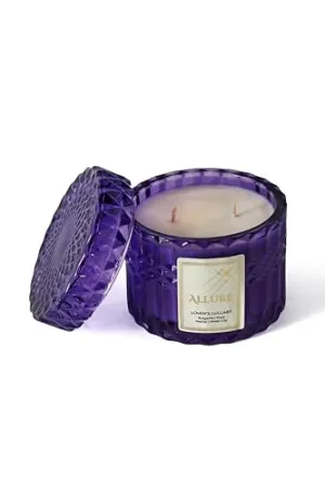 Allure Living Lover's Lullaby Bulgarian Rose Peony Water Lili Candles | 2 Wick Candle |Up to 30 Hours Burning Time | Natural Soy Wax | Aromatherapy Aesthetic Scented Candle |Pack of 2