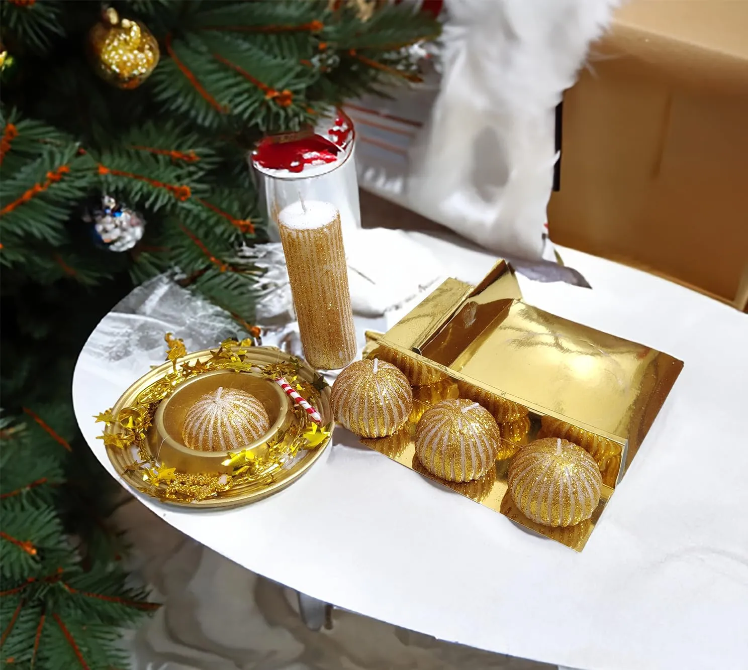 BITONA® Gifting Set Candles on Christmas or for self use (5 Candles with Different Shapes) Looking Woww