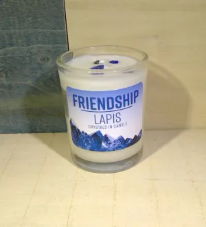 Candle - Friendship Energy Stone - Lapis