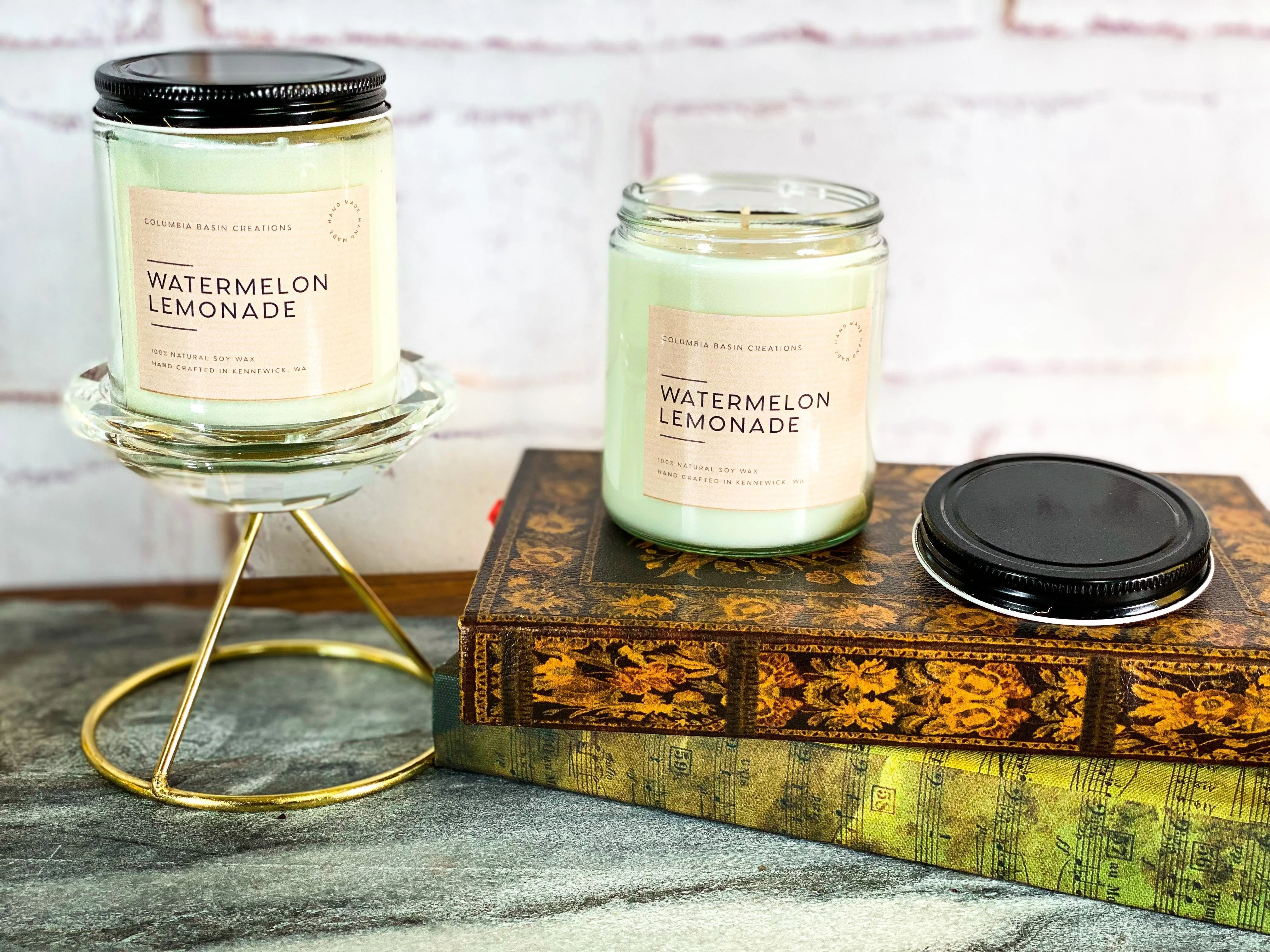 Clear Sided Soy Candle (Earthy Scents)