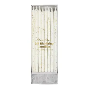 Gold Glitter Birthday Candles