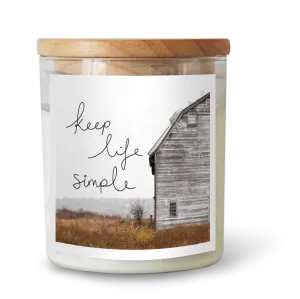 Keep Life Simple Candle