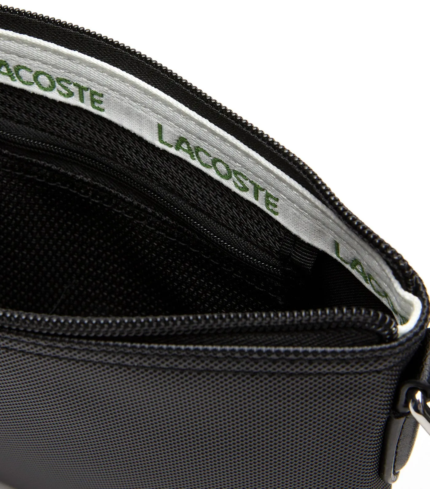 L.12.12 Concept Flat Zipped Crossover Bag Black