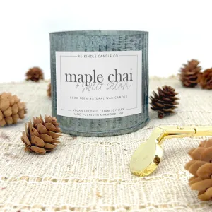 Maple Chai Rustic Tin Vegan Organic Candles