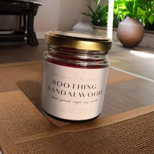 Scarlet Blinks Arabian Delight and Soothing Sandal Wood | Soy Wax Candles | Aroma Therapy Candles | Burning Time :-45 HRS Pack of 2